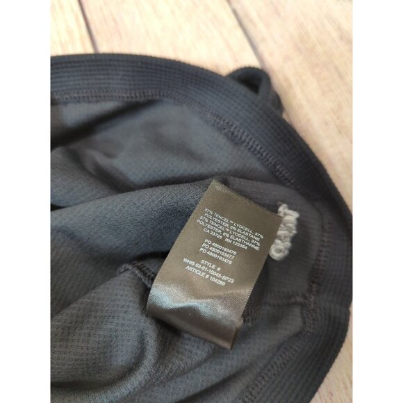 ARITZIA TNA Women's Black V-Neck Tank Cropped Waffle Knit Cotton Size XS - Picture 6 of 7